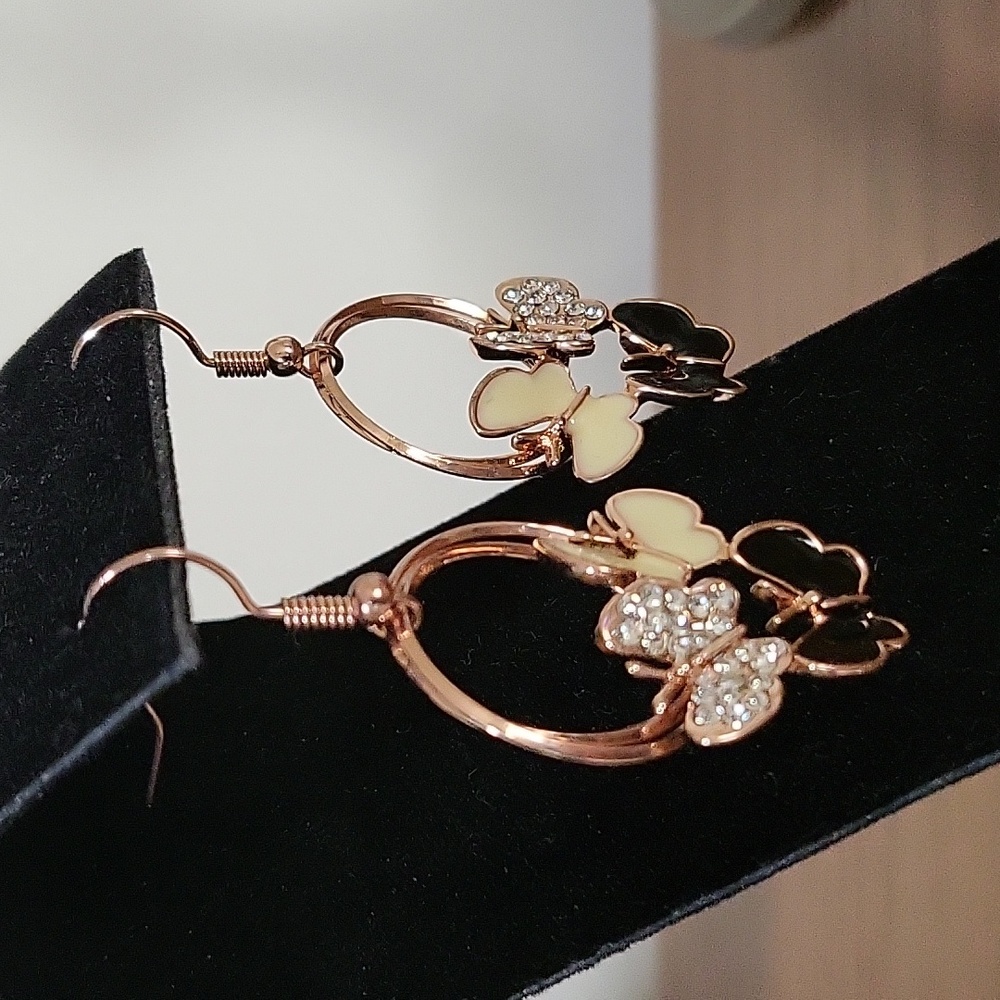 Butterfly earrings - Picture 4 of 4